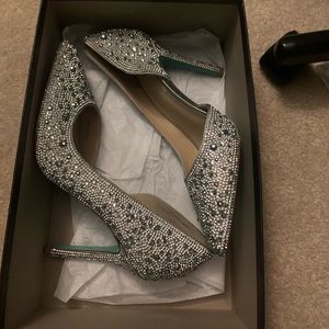 Betsey Johnson sparkly heels. New.